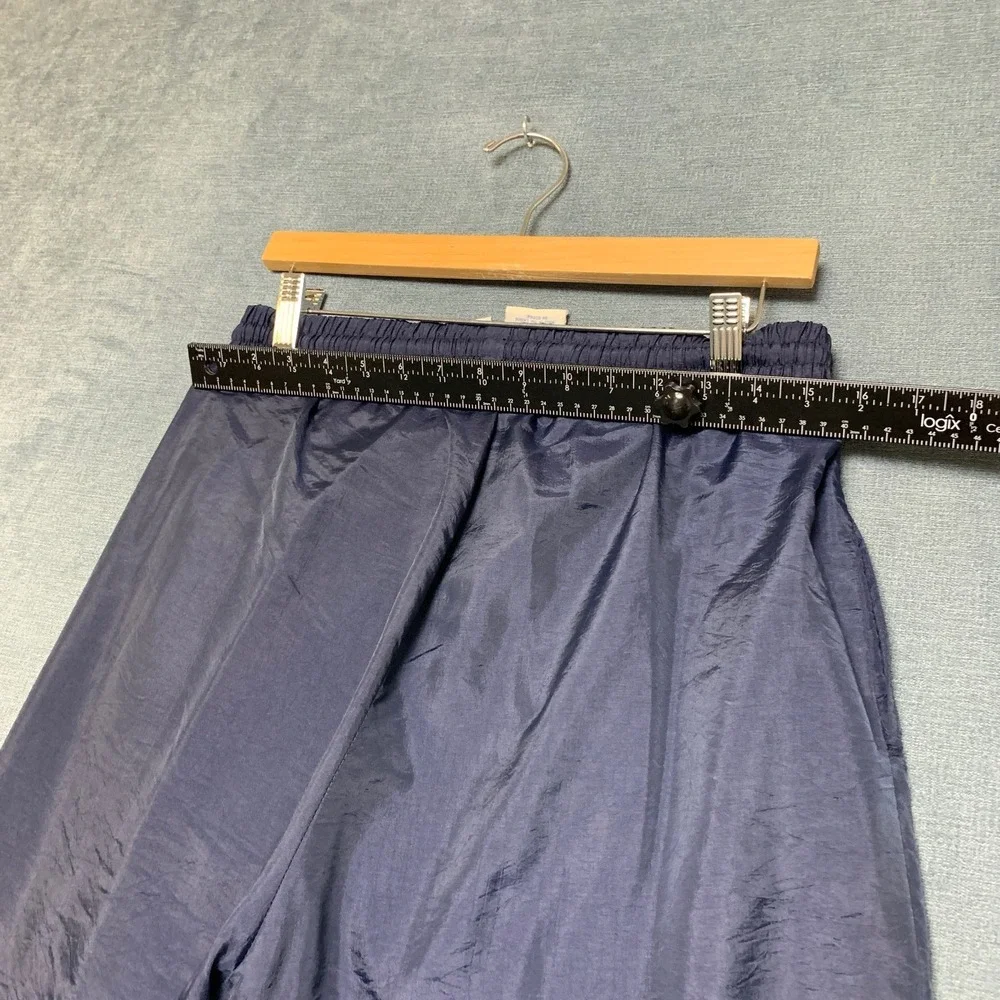 Westport Ltd. Track Pants Mens Medium Blue Ankle Zip Windbreaker Elastic Waist